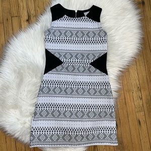 blush by US Angels Girls Black&White Fitted Dress